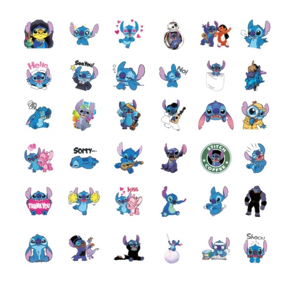 Stitch Stickers 12 Vinyl Stickers - Mystery Bundle - Picture 4 of 5